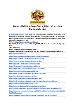 Game bài đổi thưởng – Trải nghiệm thú vị, phần thưởng hấp dẫn