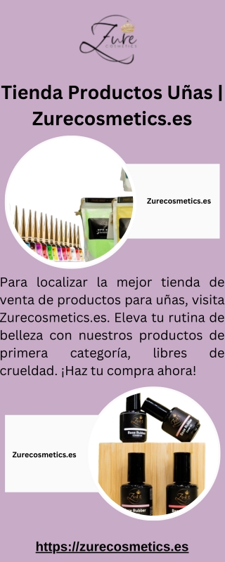Tienda Productos Uñas | Zurecosmetics.es