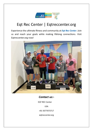 Eqt Rec Center | Eqtreccenter.org