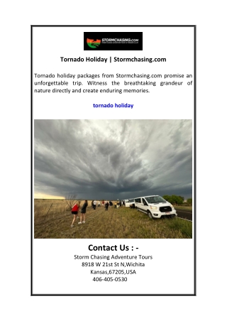 Tornado Holiday  Stormchasing.com