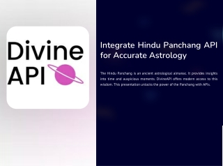 Hindu Panchang API  Accurate Indian Astrology Data | Divine API