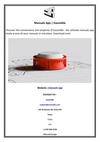 Manuals App  Easemble