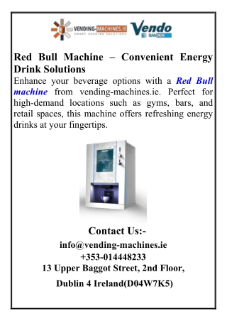 RED BULL MACHINE