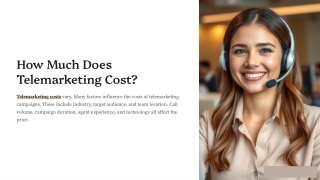 How Much Does Telemarketing Cost