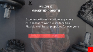 Welcome to KahmaClyde24/7Gym