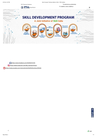 Best Computer Training Institute in Delhi - IFDA Institute