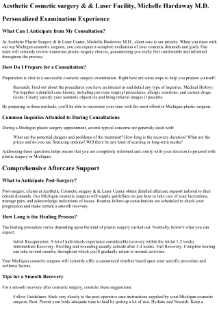 Michigan Plastic Surgery