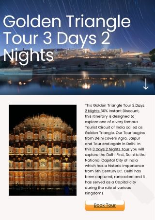 Golden Triangle Tour 3 Days 2 Nights