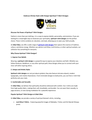 Embrace Divine Style with Unique Spiritual T-Shirt Designs