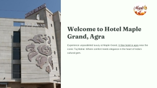Maple Grand Hotel – Your Perfect 3-Star Retreat in Agra