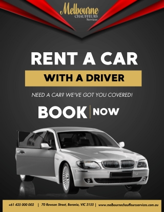 Rent a Car with a Driver – Melbourne Chauffeurs Services