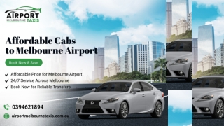 Our PPT is Out Now! Taxi to Melbourne Airport Services
