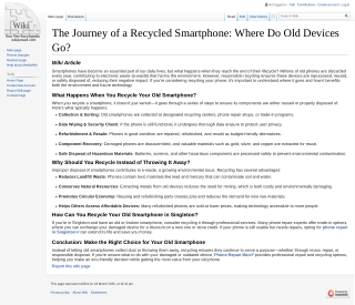The Journey of a Recycled Smartphone Where Do Old Devices Go