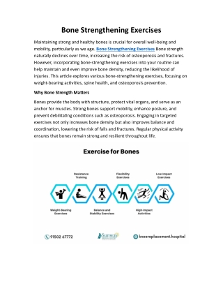 Bone Strengthening Exercises