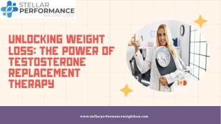 Testosterone Replacement Therapy and Weight Loss