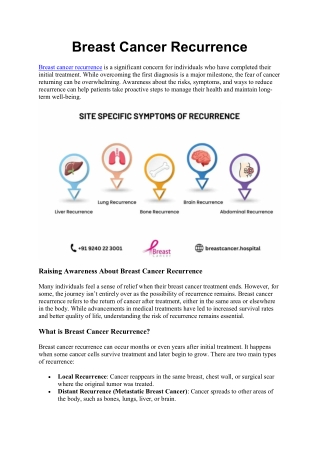 Breast Cancer Recurrence