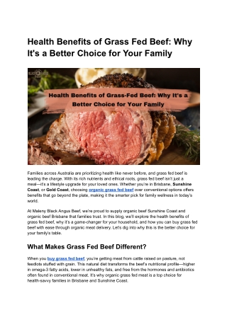 Health Benefits of Grass-Fed Beef_ Why It's a Better Choice for Your Family