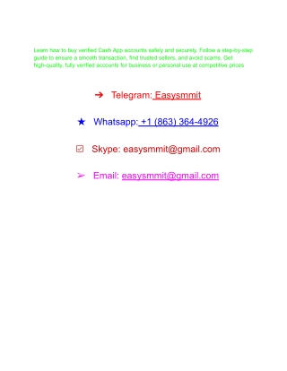 Which is the Best Place to Buy Verified Cash App Accounts_
