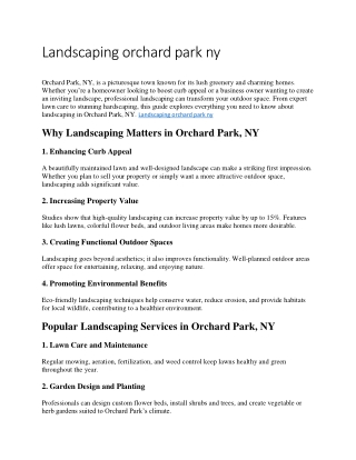 Landscaping orchard park ny 6