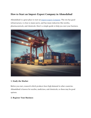 import export company in ahmedabad