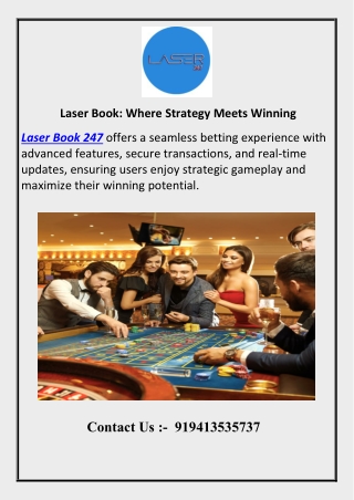 Laser Book: Where Strategy Meets Winning