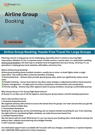 Airline Group Booking