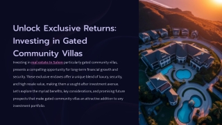 Unlock Exclusive Returns_ Investing in Gated Community Villas