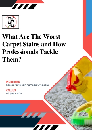 What Are The Worst Carpet Stains and How Professionals Tackle Them