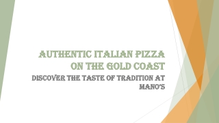 Authentic Italian Pizza