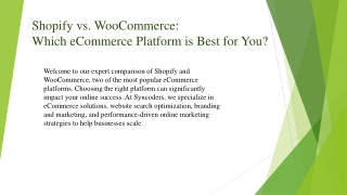 Shopify vs. WooCommerce-