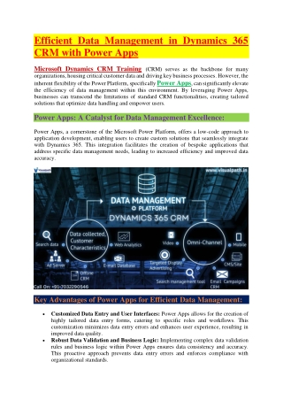Microsoft Dynamics CRM Training - Dynamics CRM Online Training
