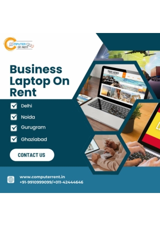 Business Laptop On Rent! 9910999099