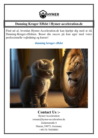 Dunning Kruger Effekt | Hymer-acceleration.de