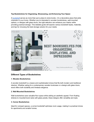 Top Bookshelves for Organizing, Showcasing, and Enhancing Your Space