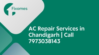 AC Repair Services in Chandigarh  Call 7973038143