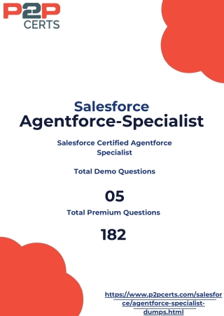 Get Real Exam Questions for Agentforce-Specialist Certification – P2PCerts