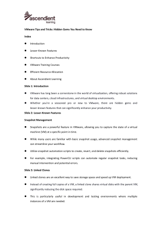 VMware Tips and Tricks Hidden Gems You Need to Know