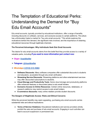 The Temptation of Educational Perks_ Understanding the Demand for _Buy Edu Email Accounts_