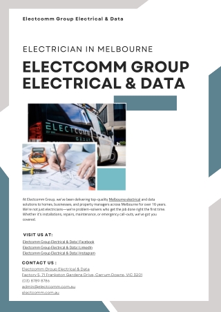 Electcomm Group Electrical & Data