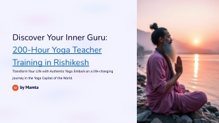 Best 200 hour yoga teacher training in Rishikesh Course