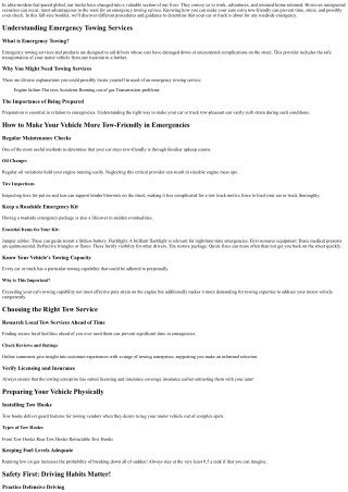 How to Make Your Vehicle More Tow-Friendly in Emergencies