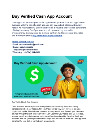 Buy Verified Cash App Account