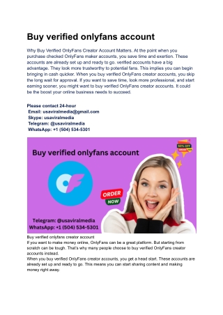 Buy verified onlyfans accountBuy verified onlyfans account