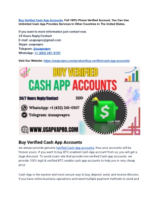 Buy Premium Verified Cash App Accounts Safely