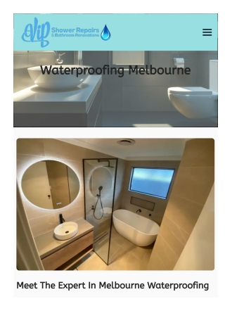 Leaking shower repairs melbourne