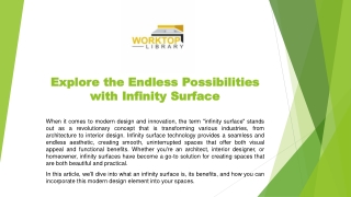 infinity surface
