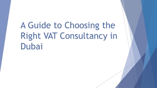 A Guide to Choosing the Right VAT Consultancy