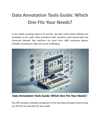 Data Annotation Tools Guide: Which One Fits Your Needs?