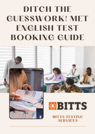 Ditch the Guesswork! MET English Test Booking Guide