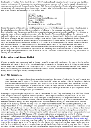 8 Surprising Benefits of Using Propane Fire Pits